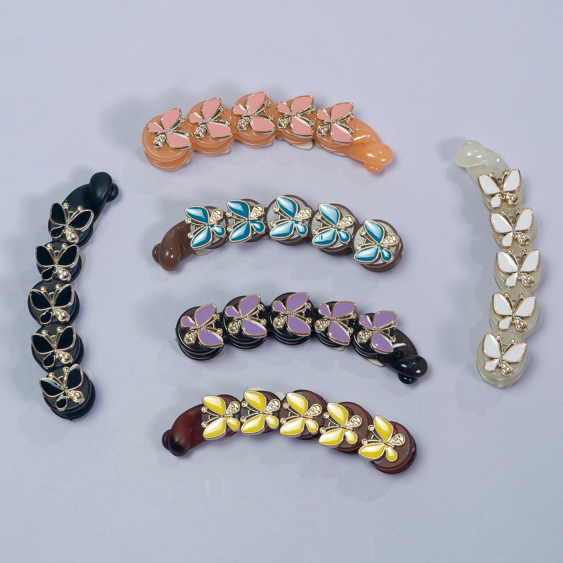 Butterfly Charm Banana Clip - UBK3059