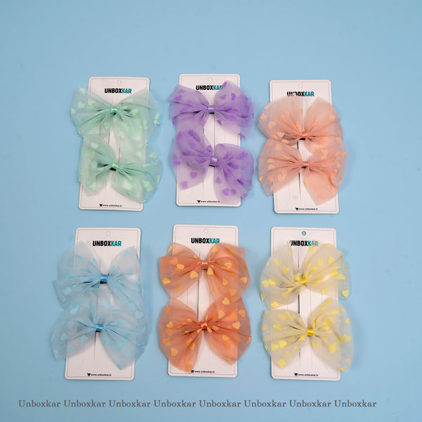 Fancy hair bow with Alligator pin - UBK2022