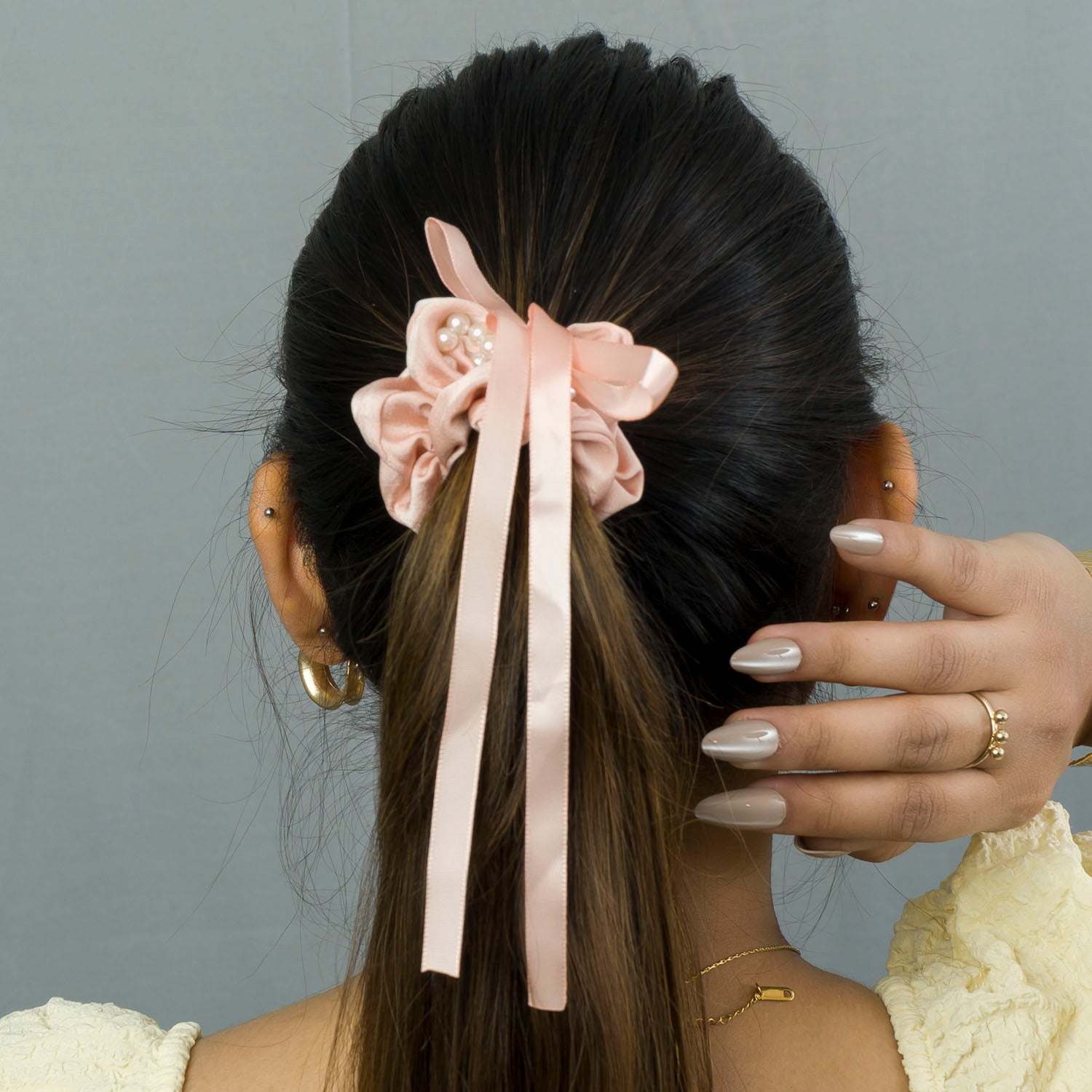 Korean style hair scrunchies - UBK2915