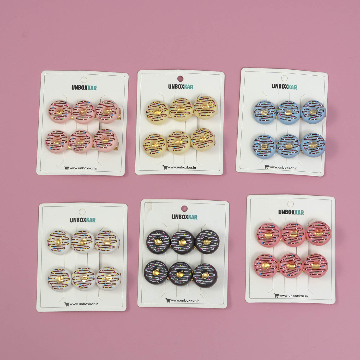 Charm hair pins (2pcs) - UBK2748