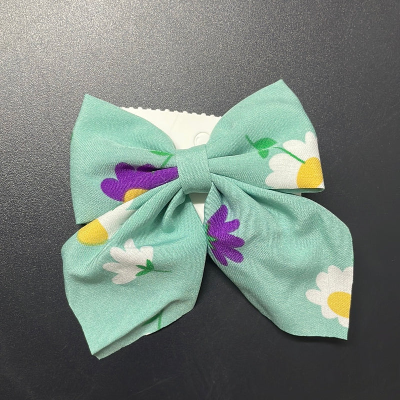Printed hair bow with Alligator pin - UBK2028