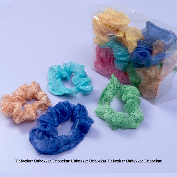 Organza hair scrunchies (Box of 12) - UBK2166
