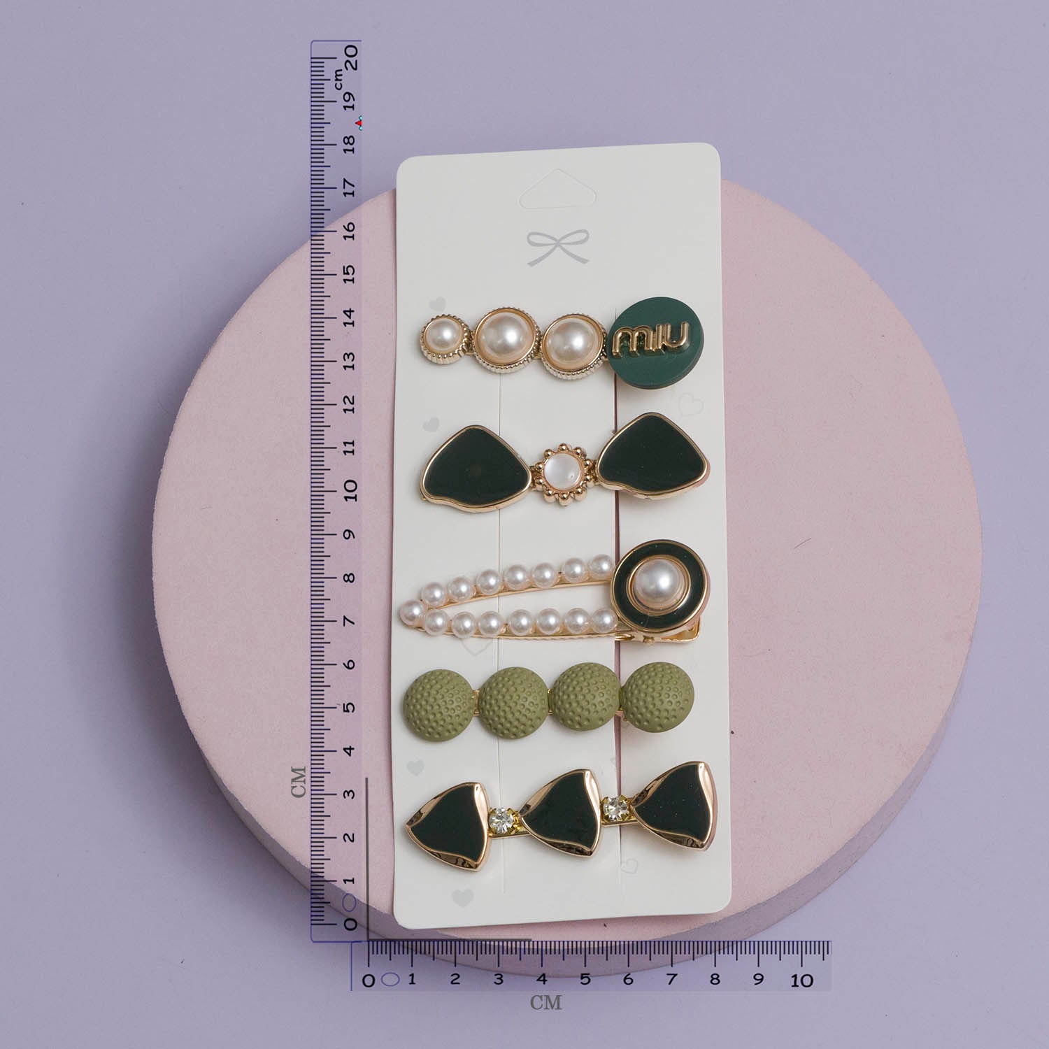 Korean style Hair pins card (5Pcs) - UBK2982