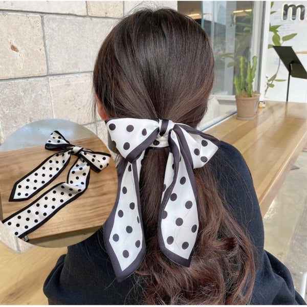 Pearl bow type hair ties  - UBK2170