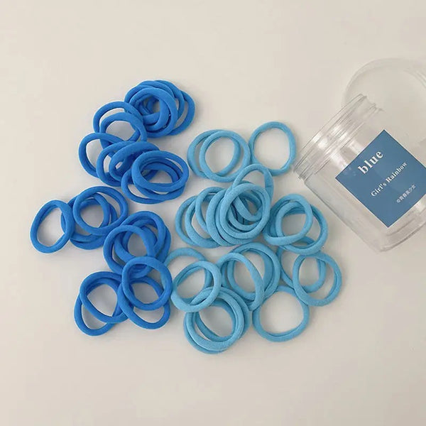 50 Pcs Colourful Daily Wear Rubbers With Bottle - UBK1570