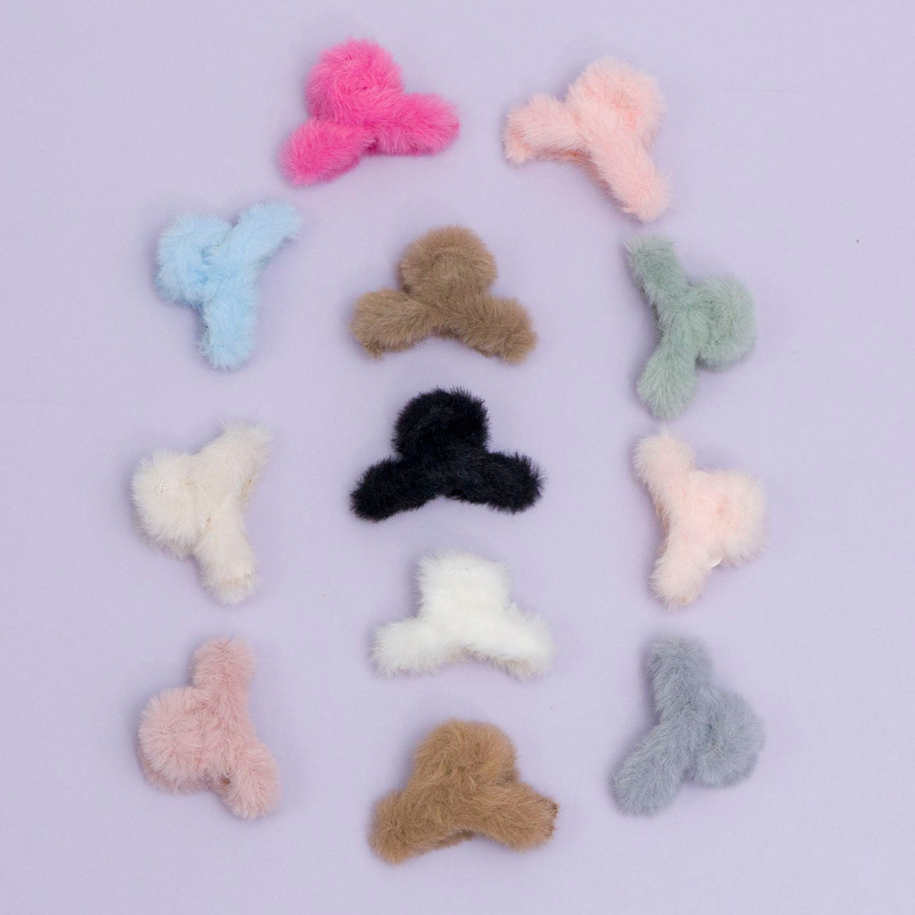 Korean Style Mini Fur Hair Claw - UBK2823