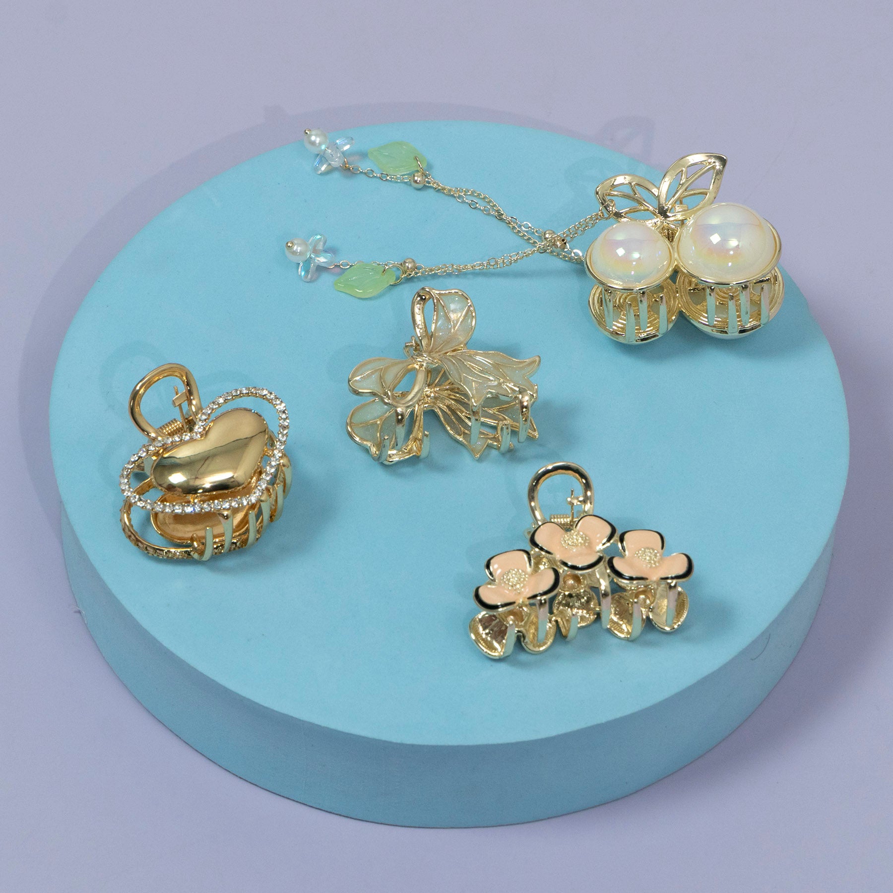 ZAYA Floral Gold Hair Claw Clip – UBK3497