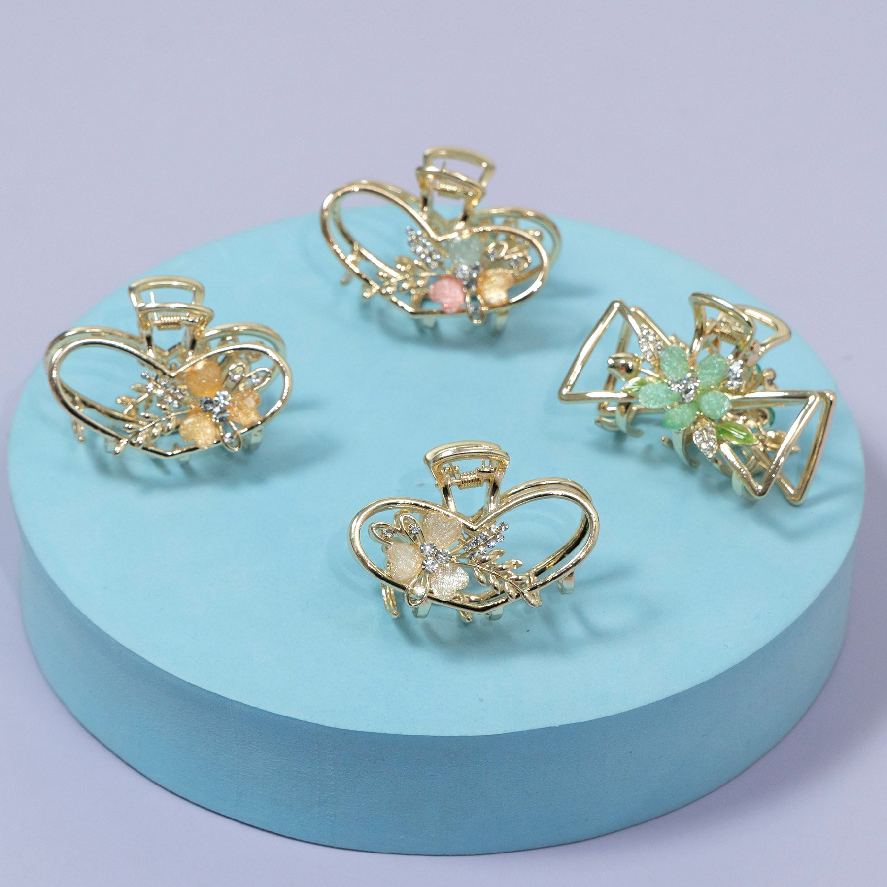 ZAYA Heart Bloom Crystal Hair Claw – UBK3500