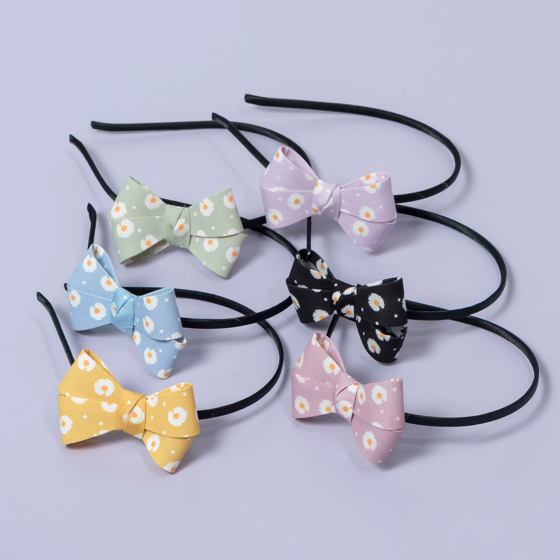 Daisy Print Bow Headband – UBK3388