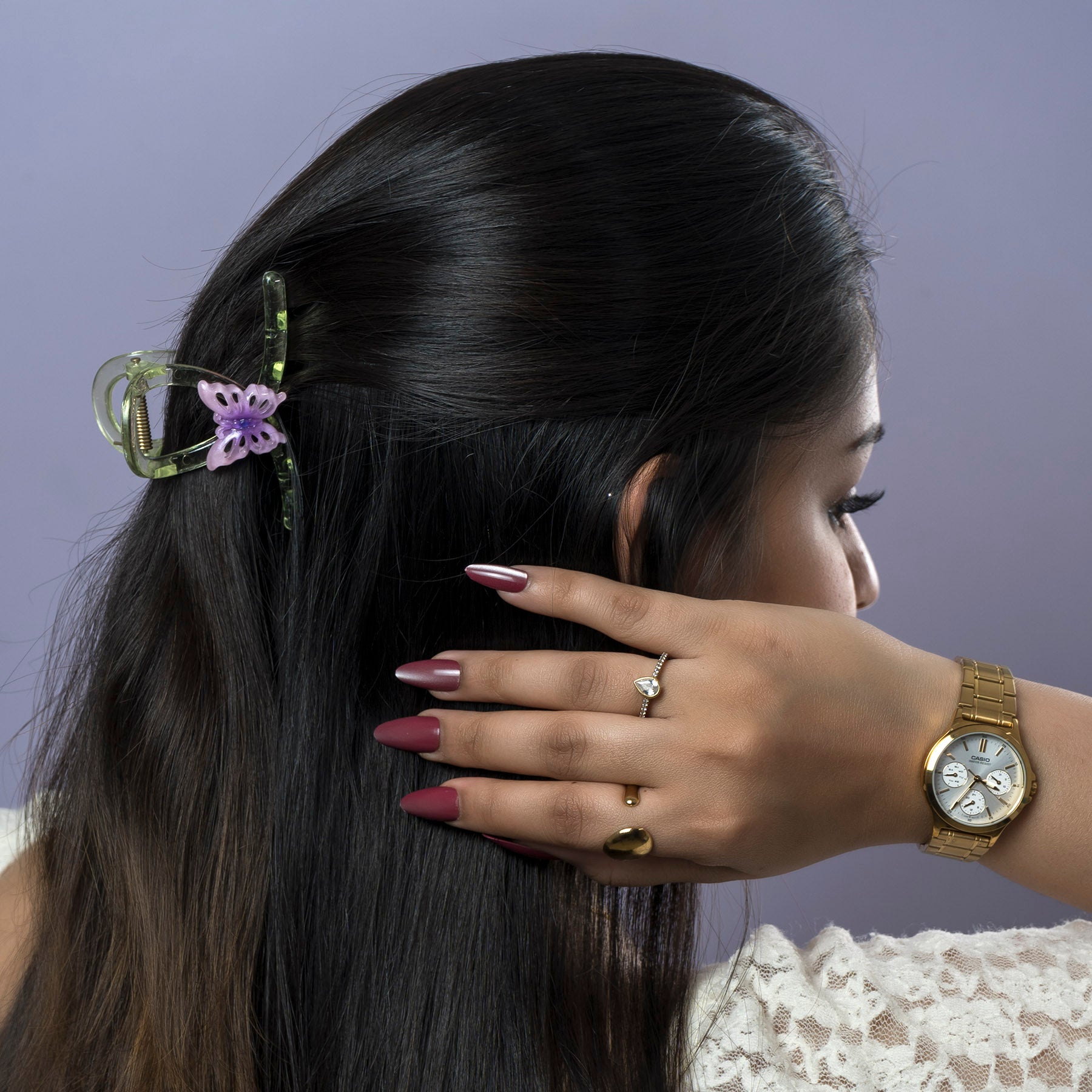 Butterfly Transparent Mini Hair Claw – UBK3724