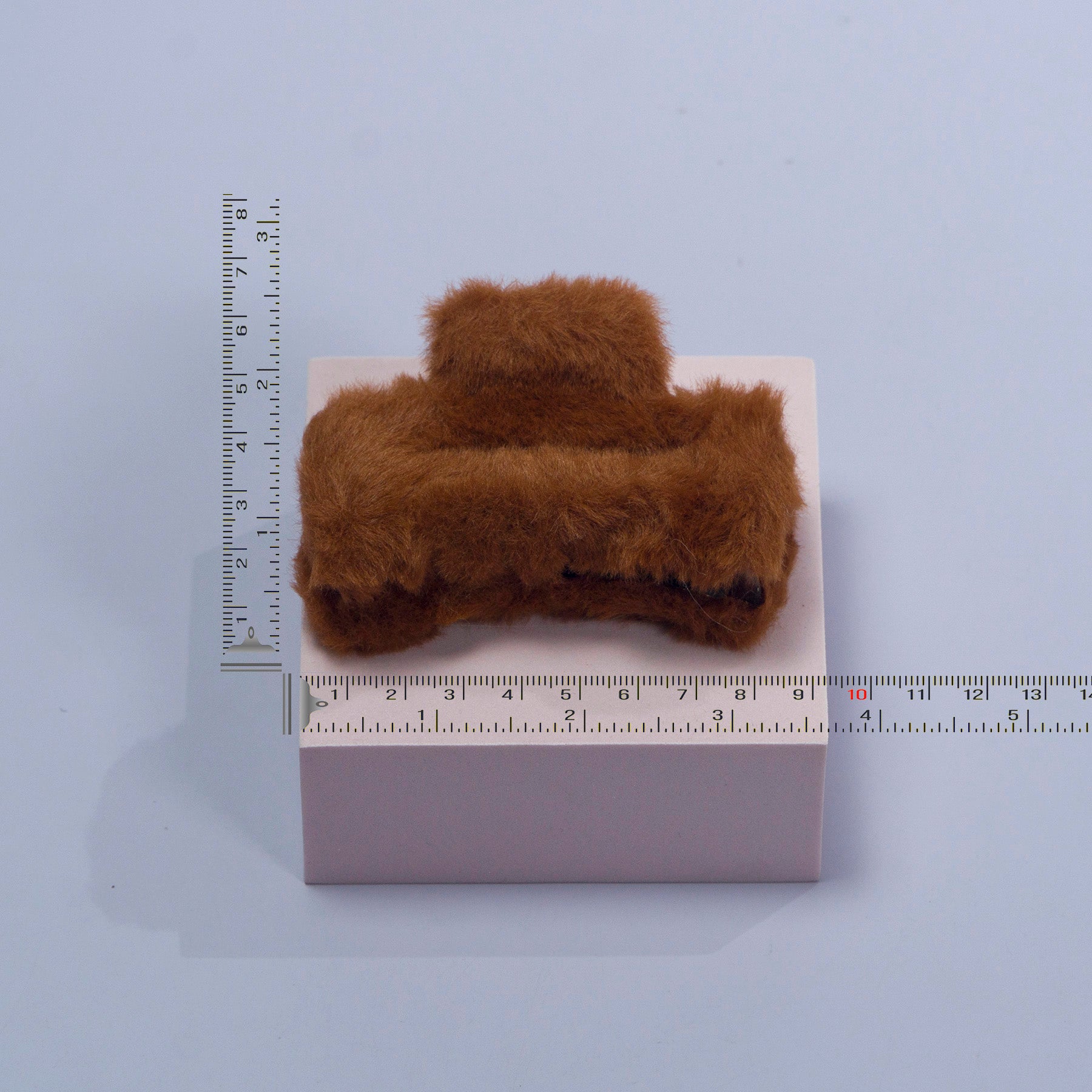 Rectangular Fur Hair Claw - UBK3062