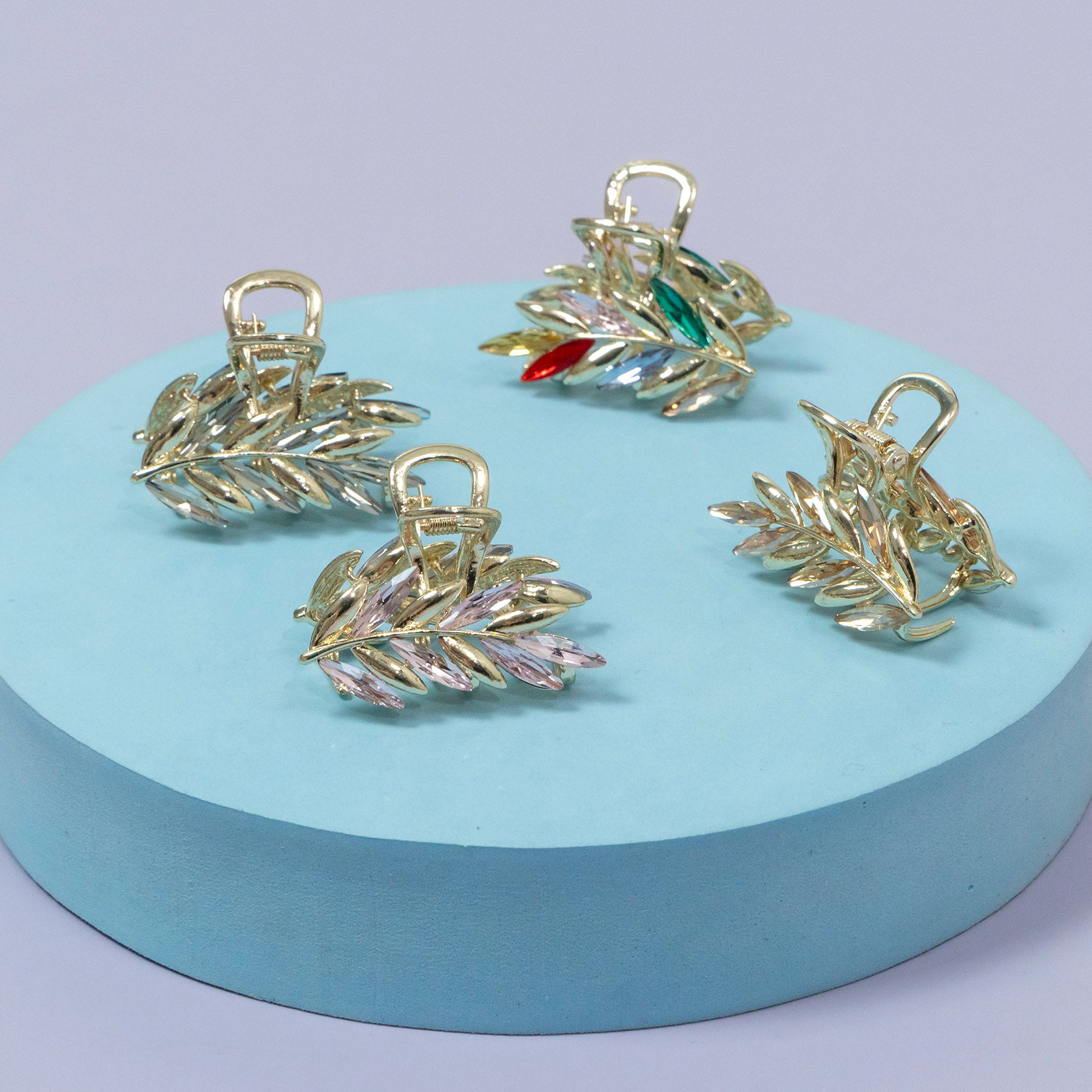 ZAYA Crystal Leaf Luxe Hair Claw – UBK3504