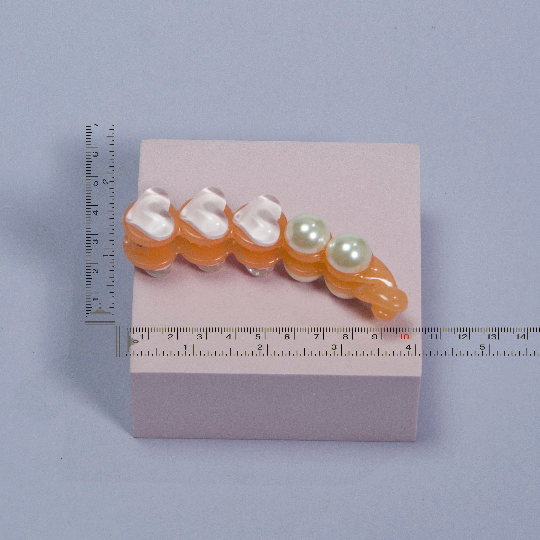 Heart & Pearl Banana Clip - UBK3060