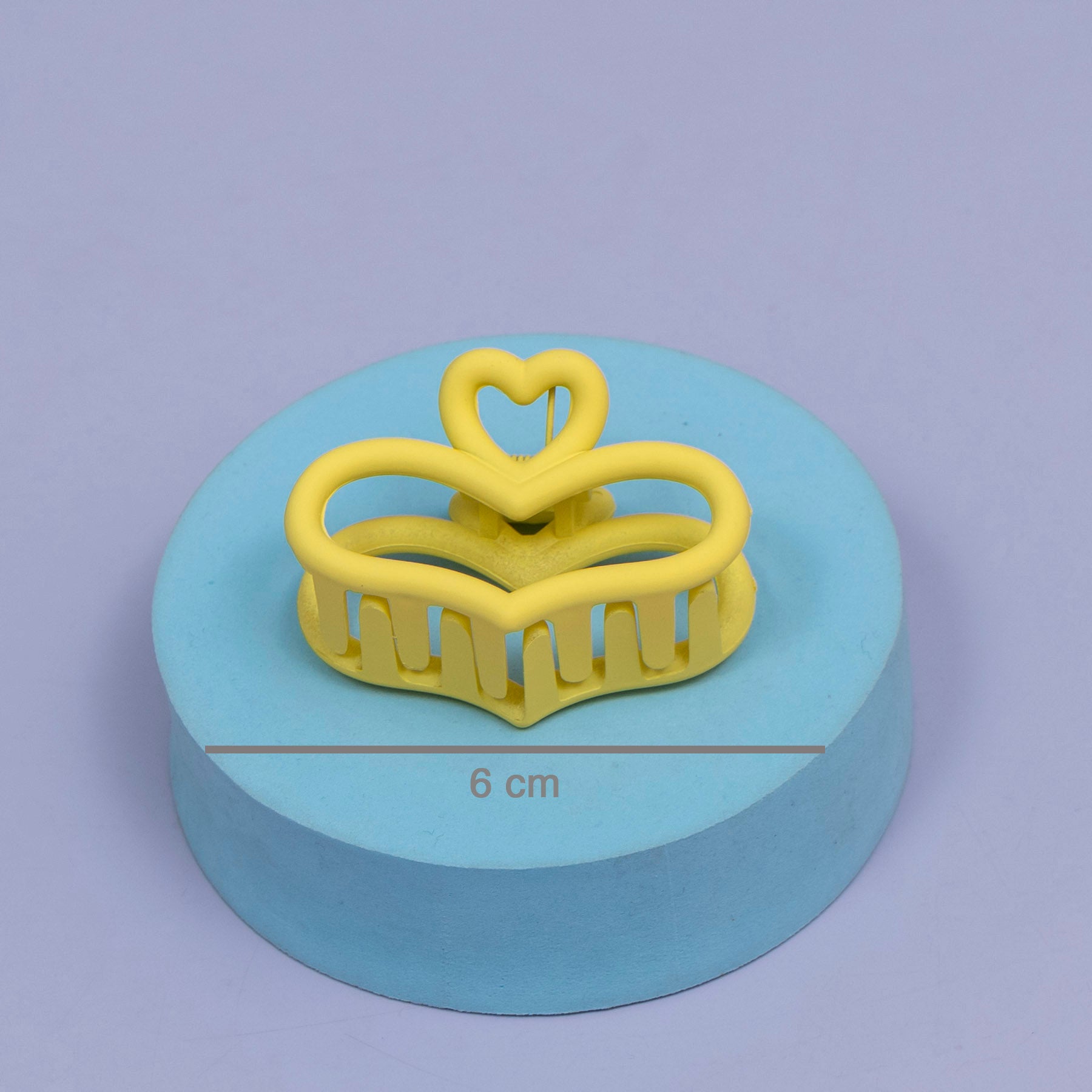 Matte Double Heart Hair Claw – UBK3726