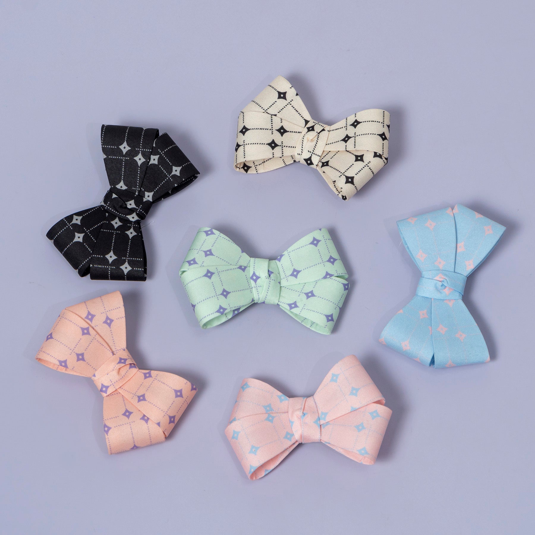 Pattern Bow Hair Clip – UBK3393
