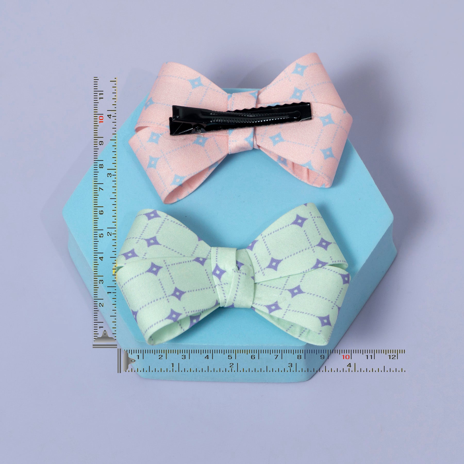 Pattern Bow Hair Clip – UBK3393