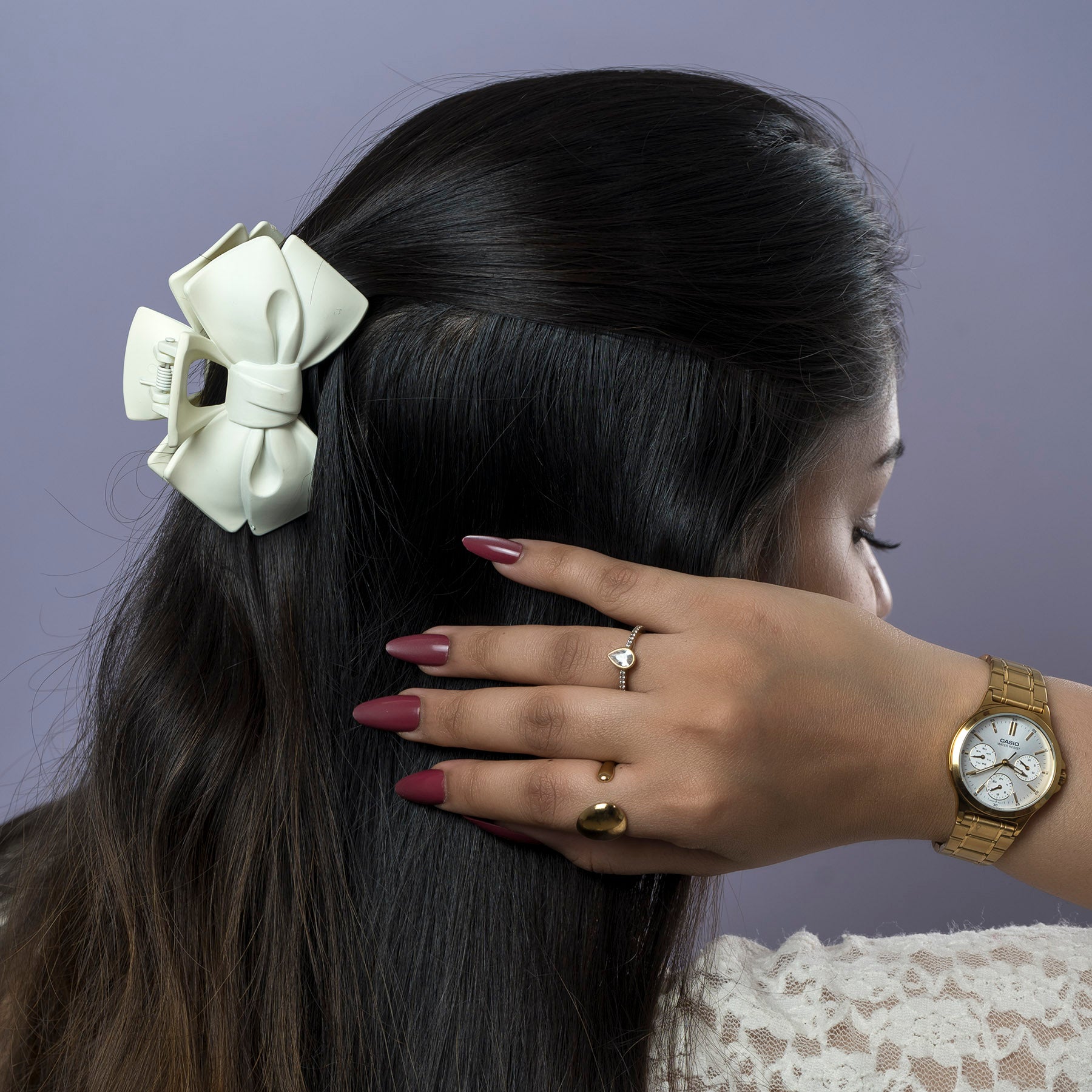 Matte Bow Hair Claw – UBK3729