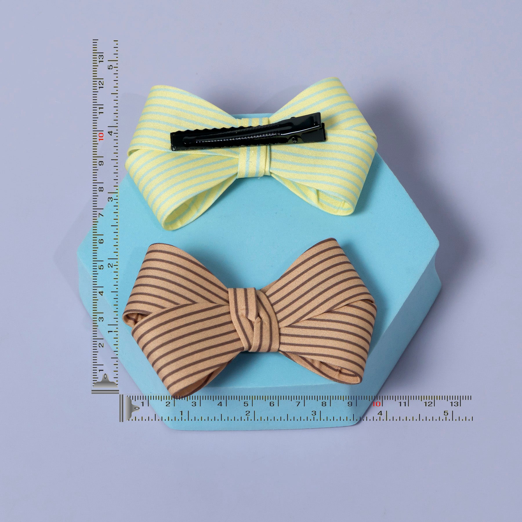 Striped Bow Hair Clip – UBK3396