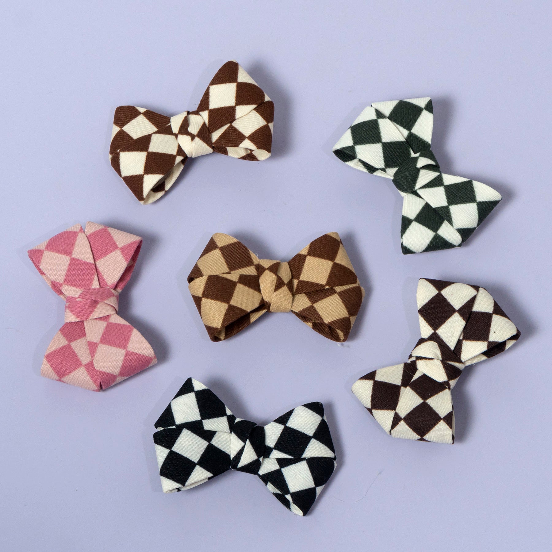 Checkered Bow Hair Clip - UBK3397