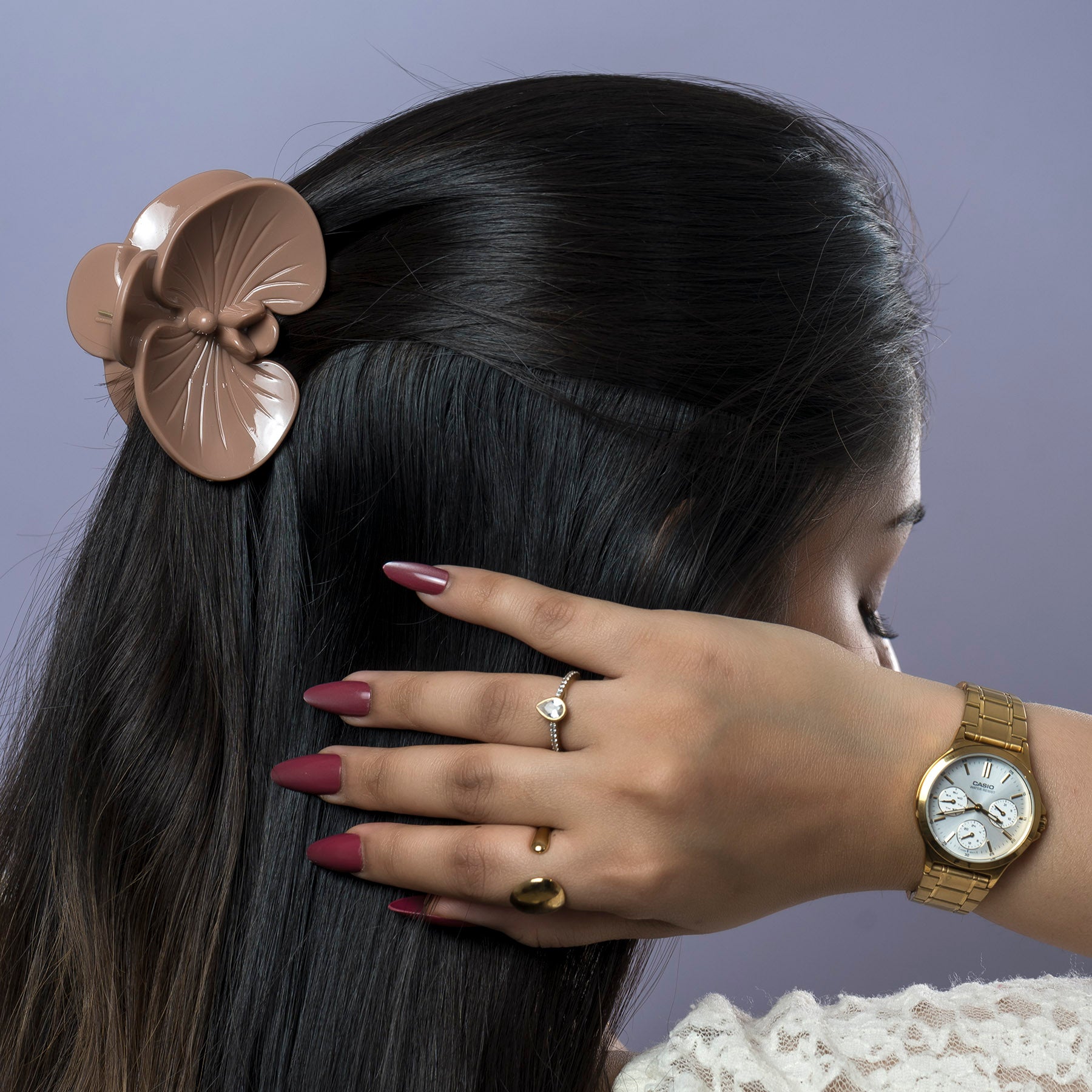 Glossy Orchid Hair Claw – UBK3732