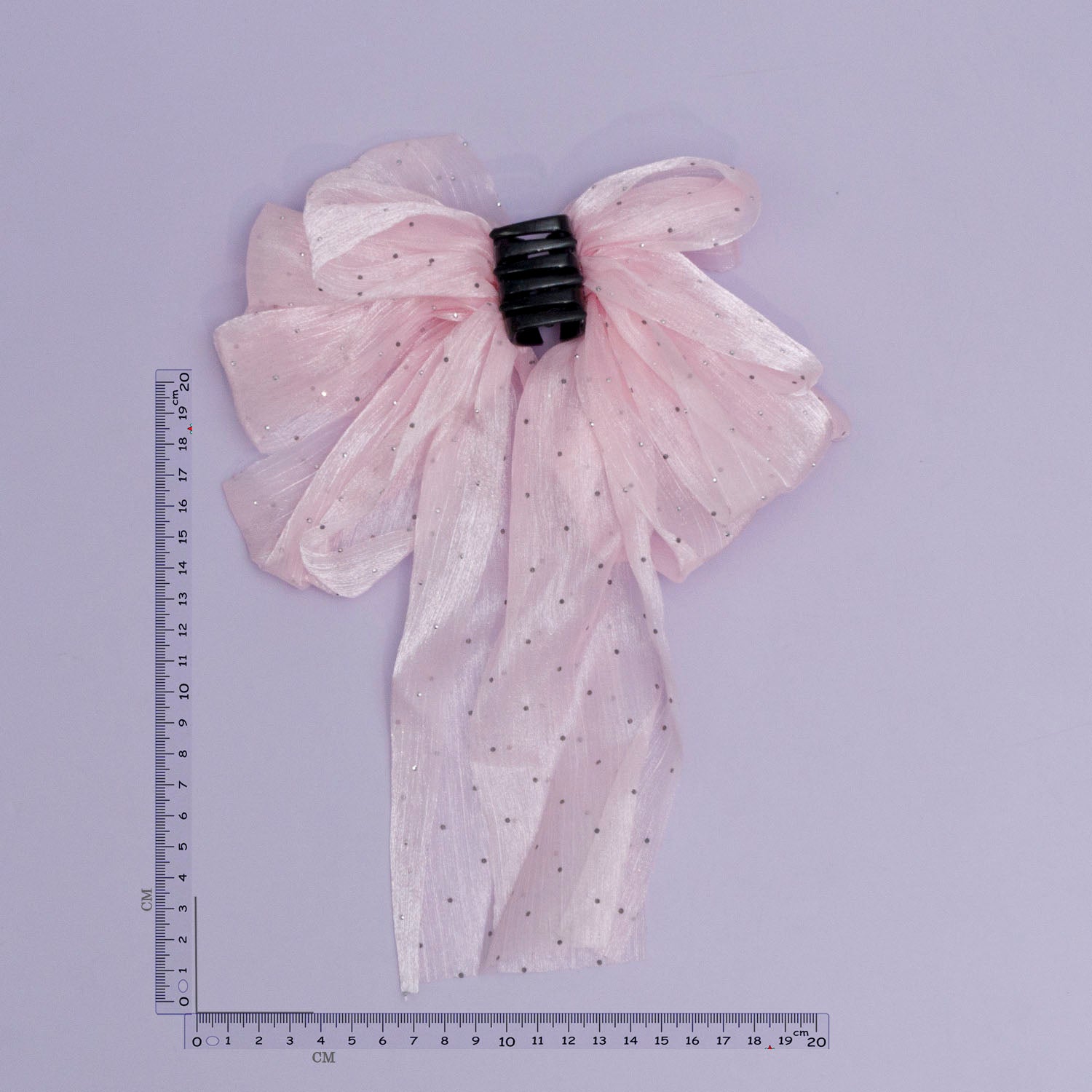 XL Shimmer Bow Hair Claw - UBK2837