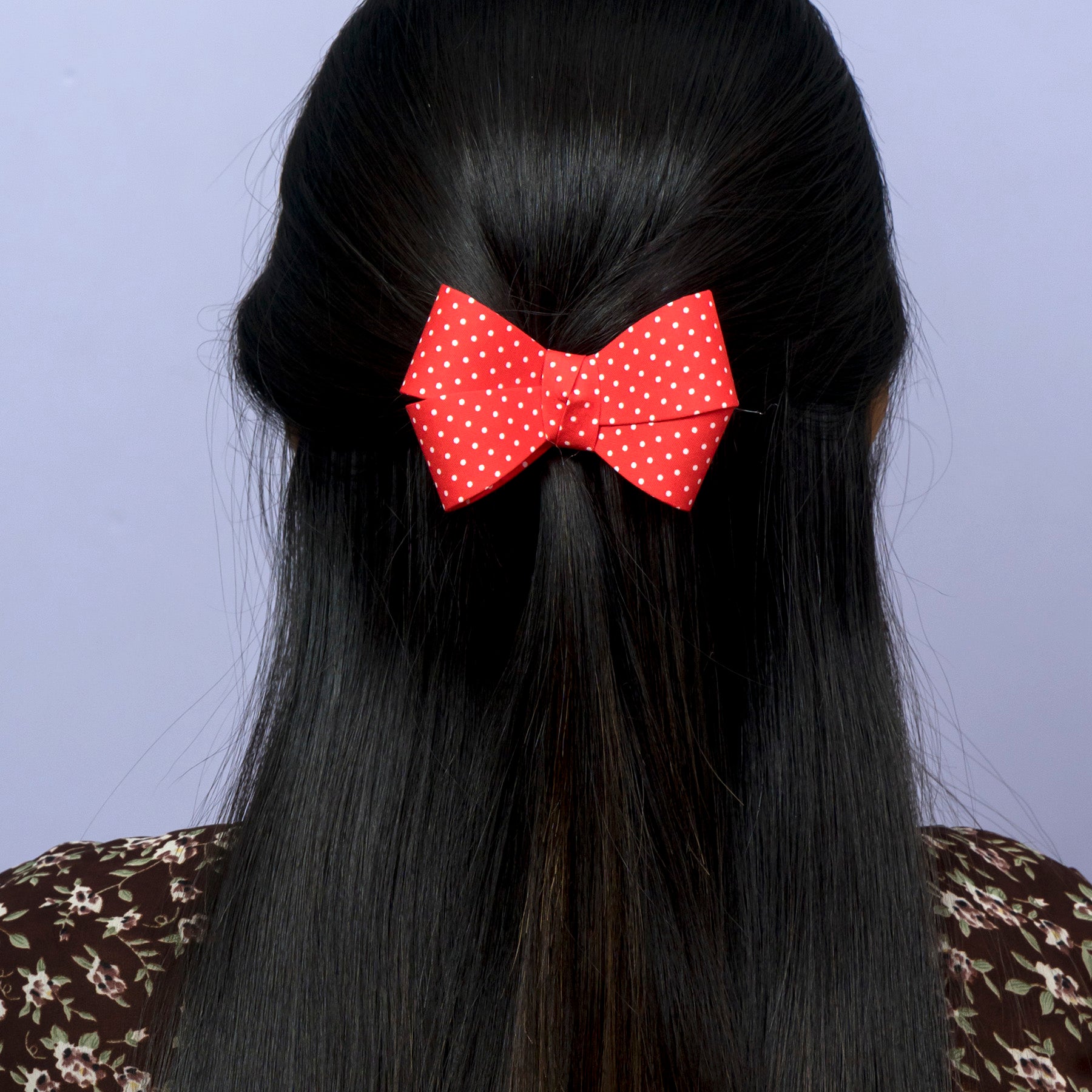 Polka Dot Bow Hair Clip – UBK3398