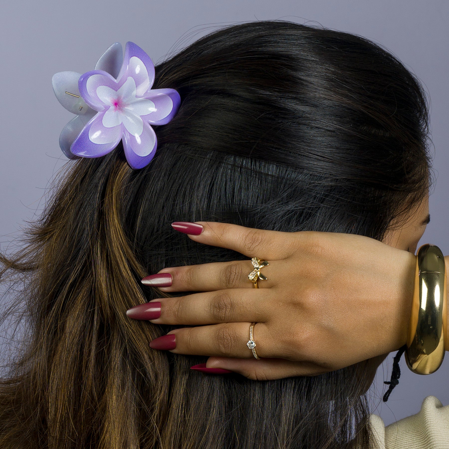 Printed Hawaii Hair Claw - UBK3068