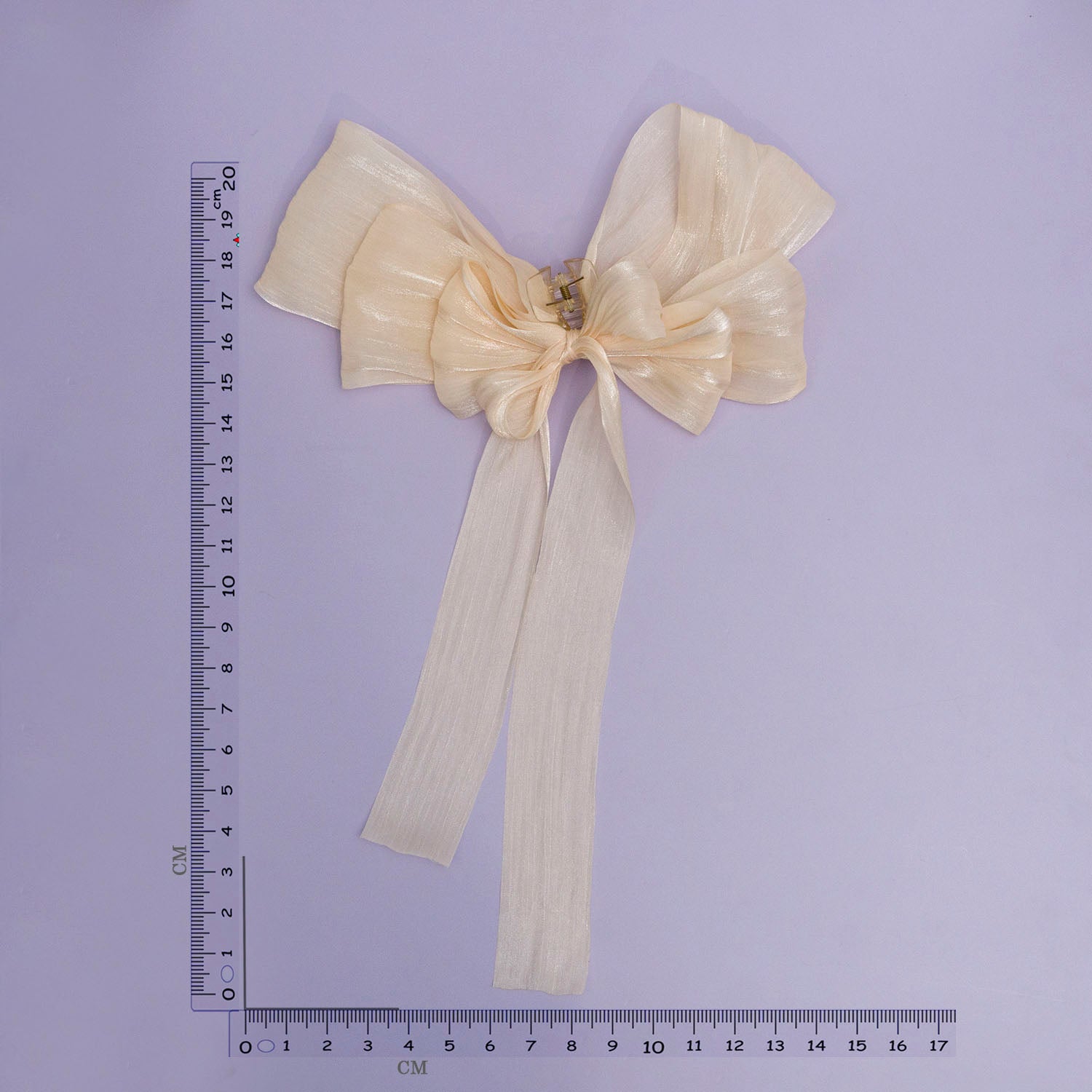 XL Shimmer Bow Hair Claw - UBK2838