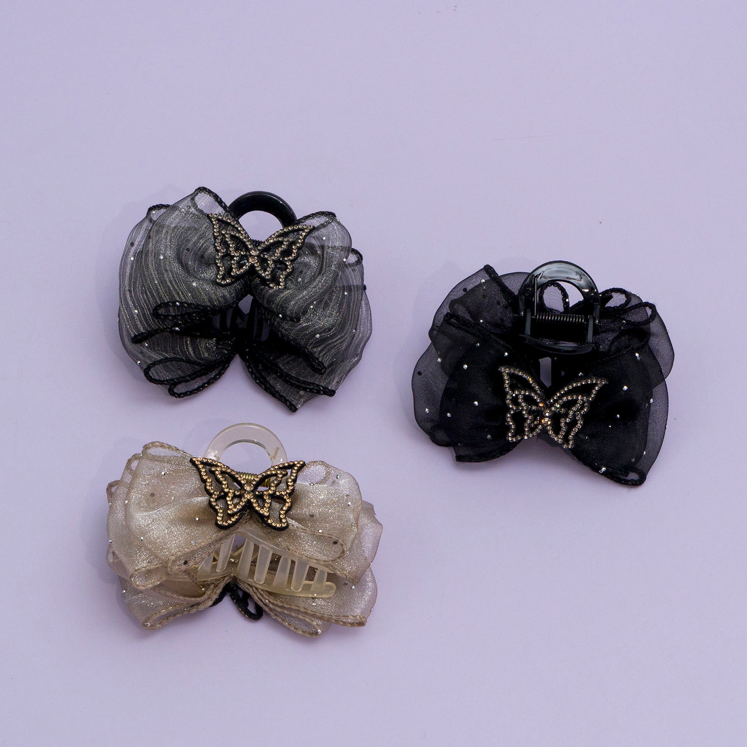 Shimmer Bow Hair Claw - UBK2839