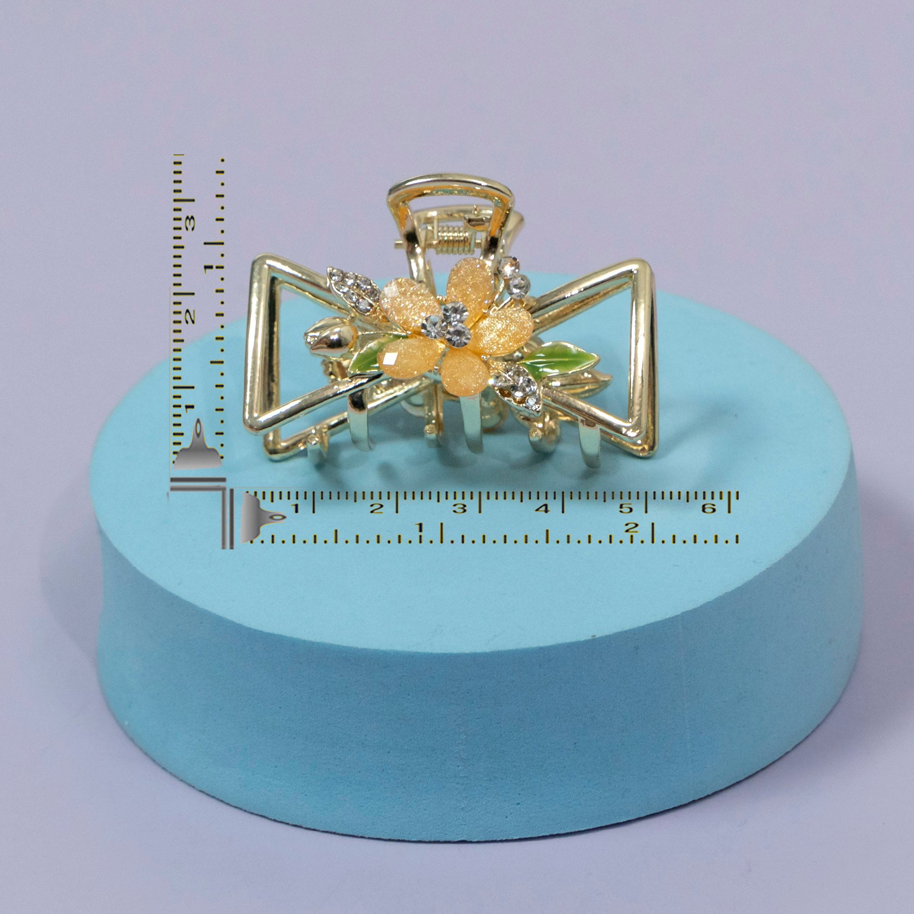 ZAYA Floral Bow Crystal Hair Claw – UBK3513