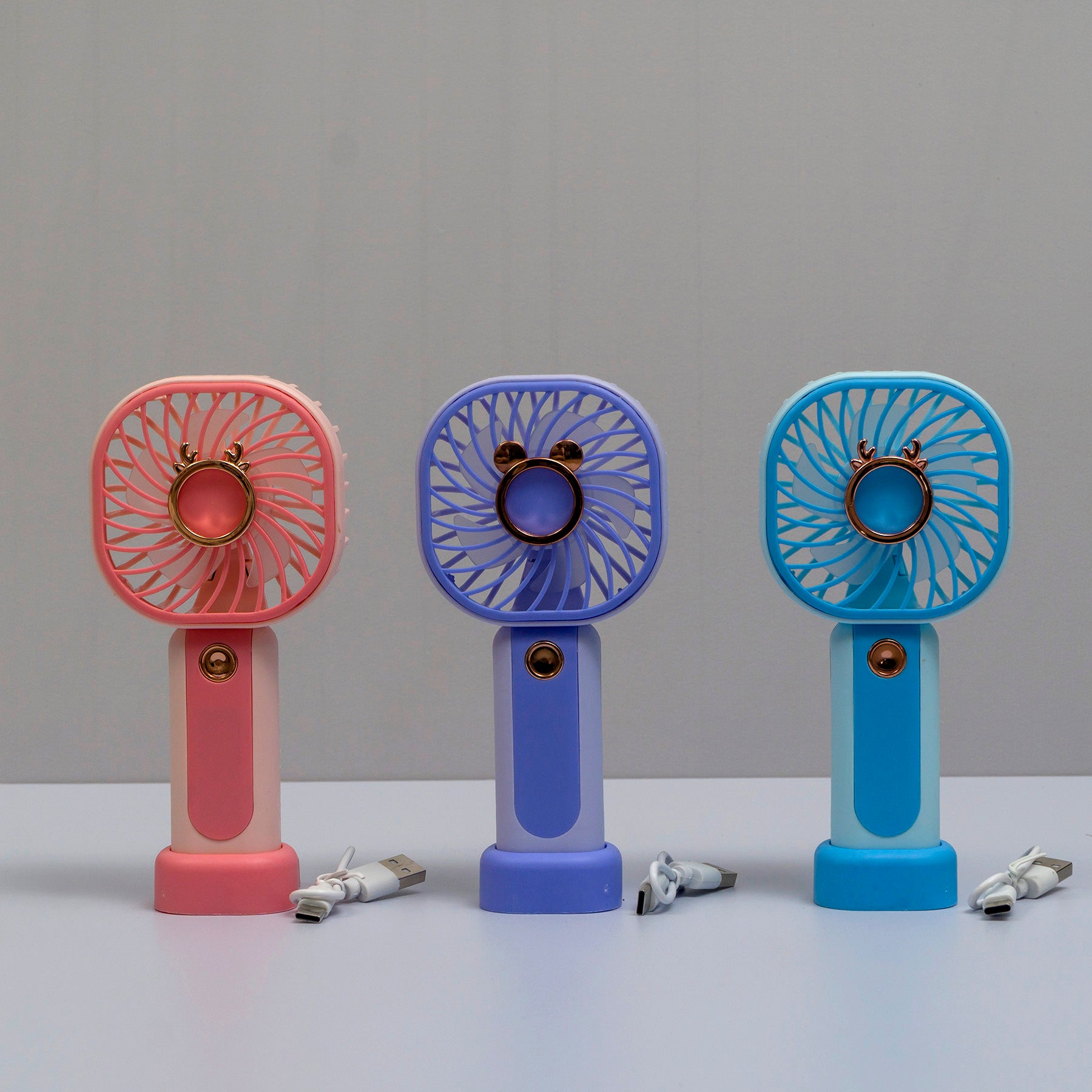 Mini Hand & Desk Fan with Mobile Holder - UBK3004
