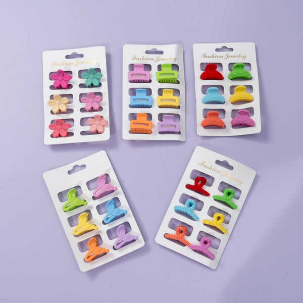 Matt mini hair claw set ( Pack of 6 ) - UBK2245