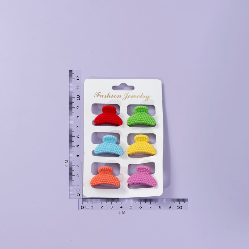 Matt mini hair claw set ( Pack of 6 ) - UBK2245