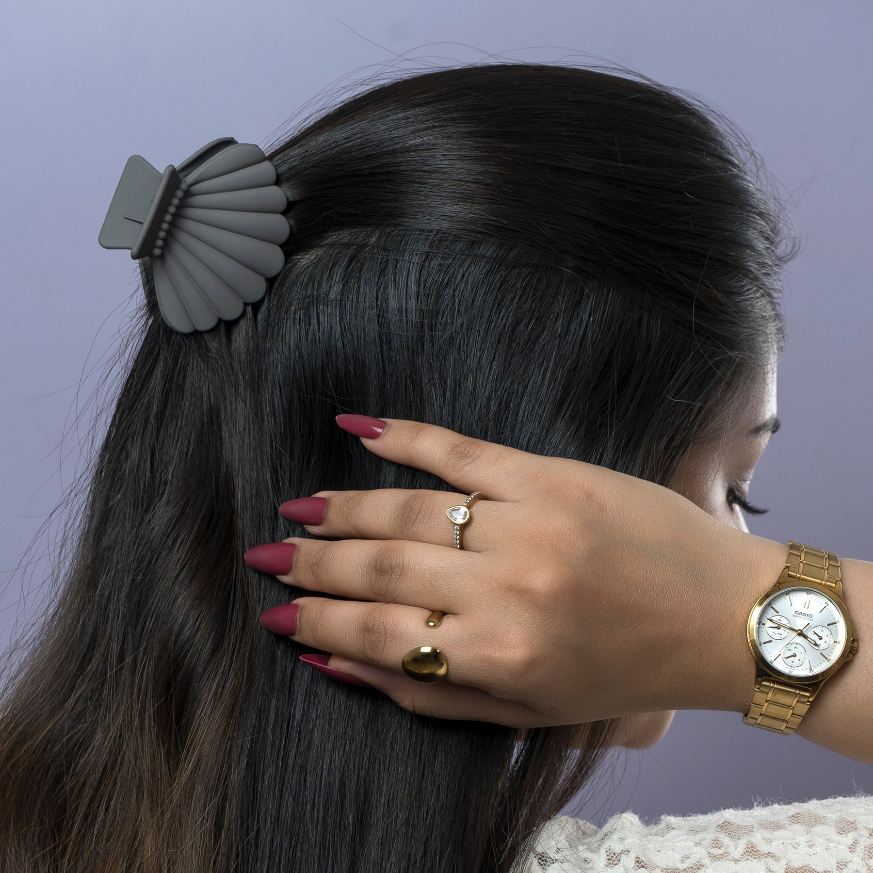 Matte Shell Hair Claw – UBK3741