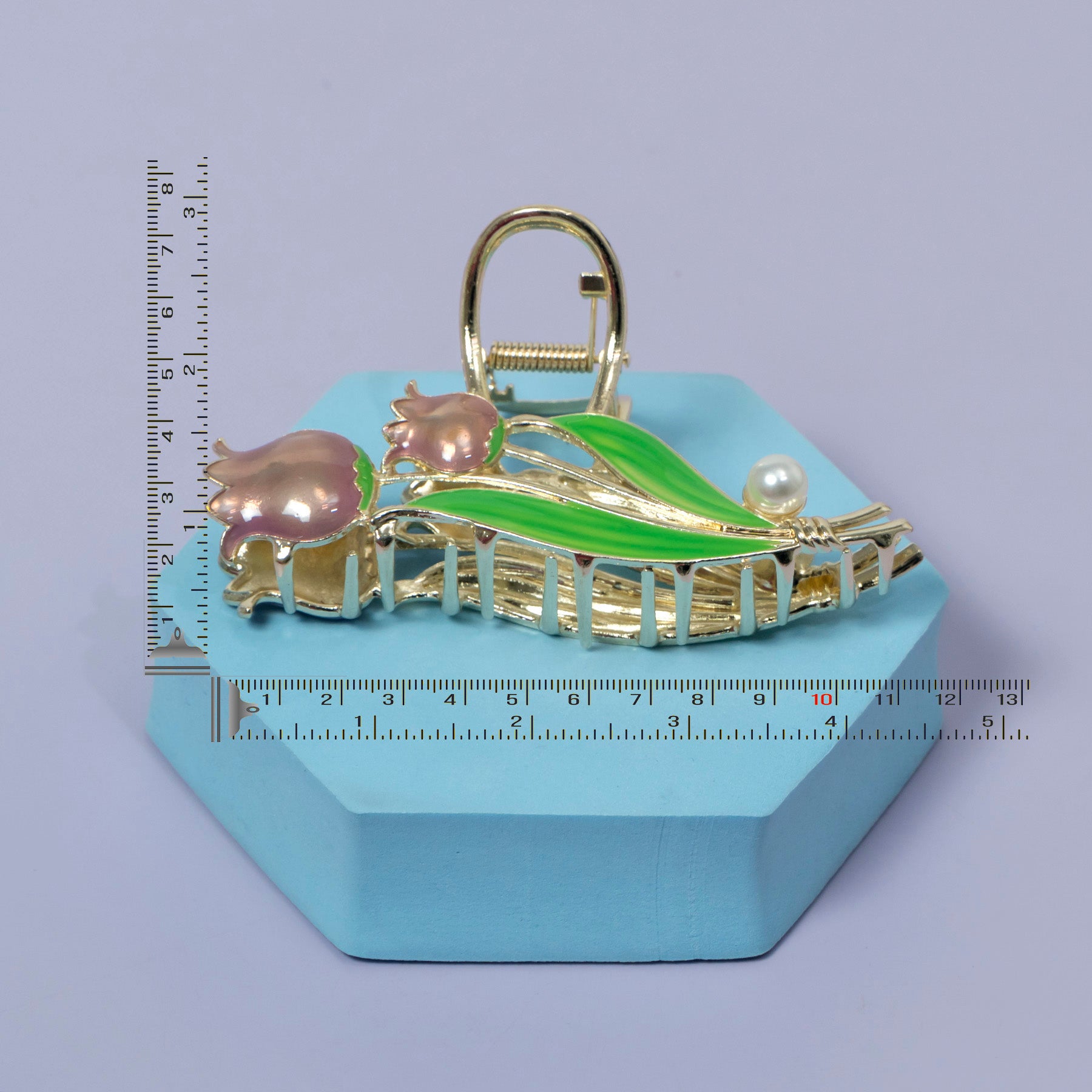 Tulip Pearl Metal Hair Clip – UBK3406