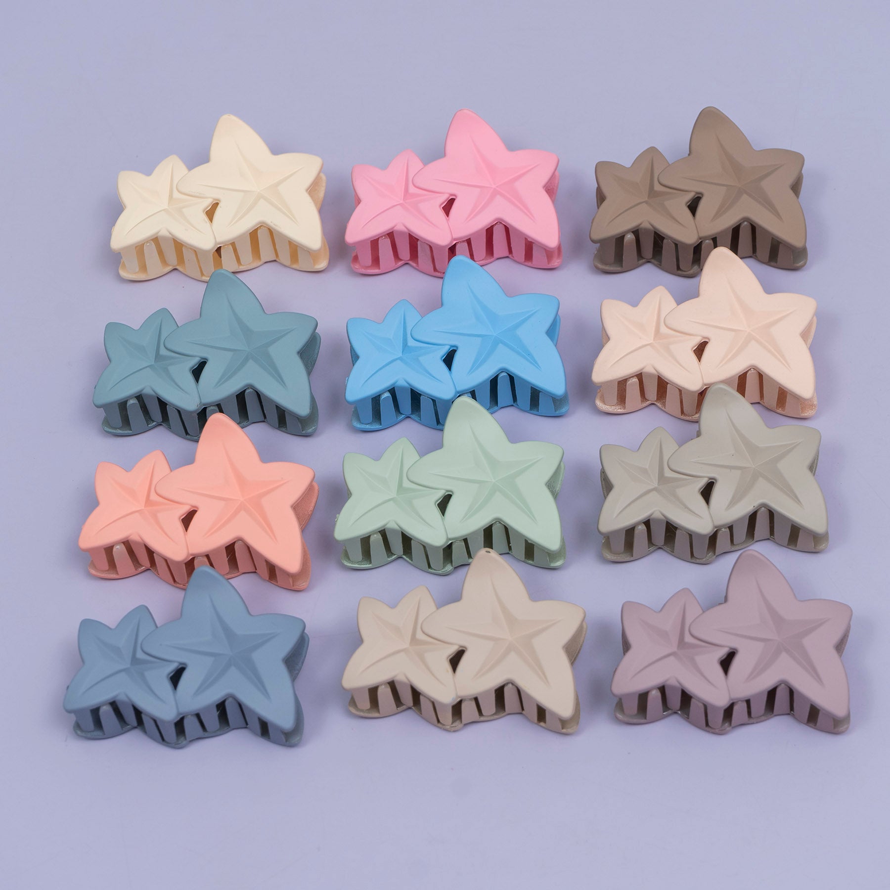 Matte Double Star Hair Claw – UBK3747