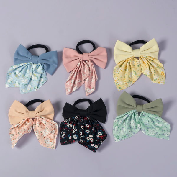 Floral Hair bow (Hair tie) - UBK3039