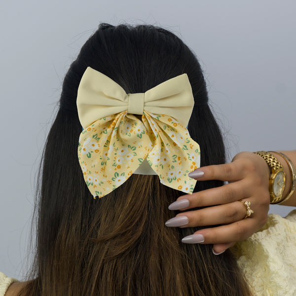 Floral Hair bow (Hair tie) - UBK3039