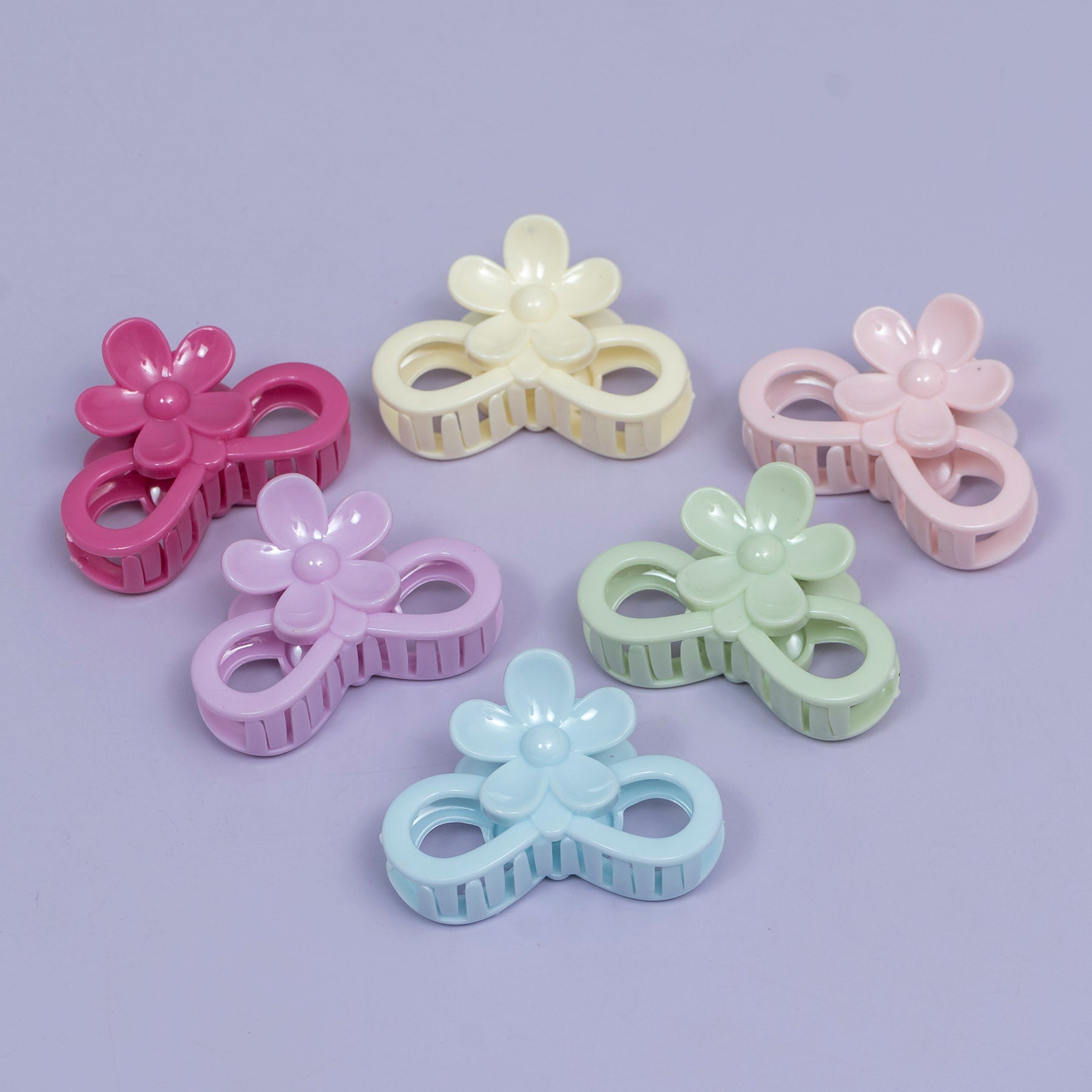 Glossy Floral Infinity Hair Claw – UBK3748