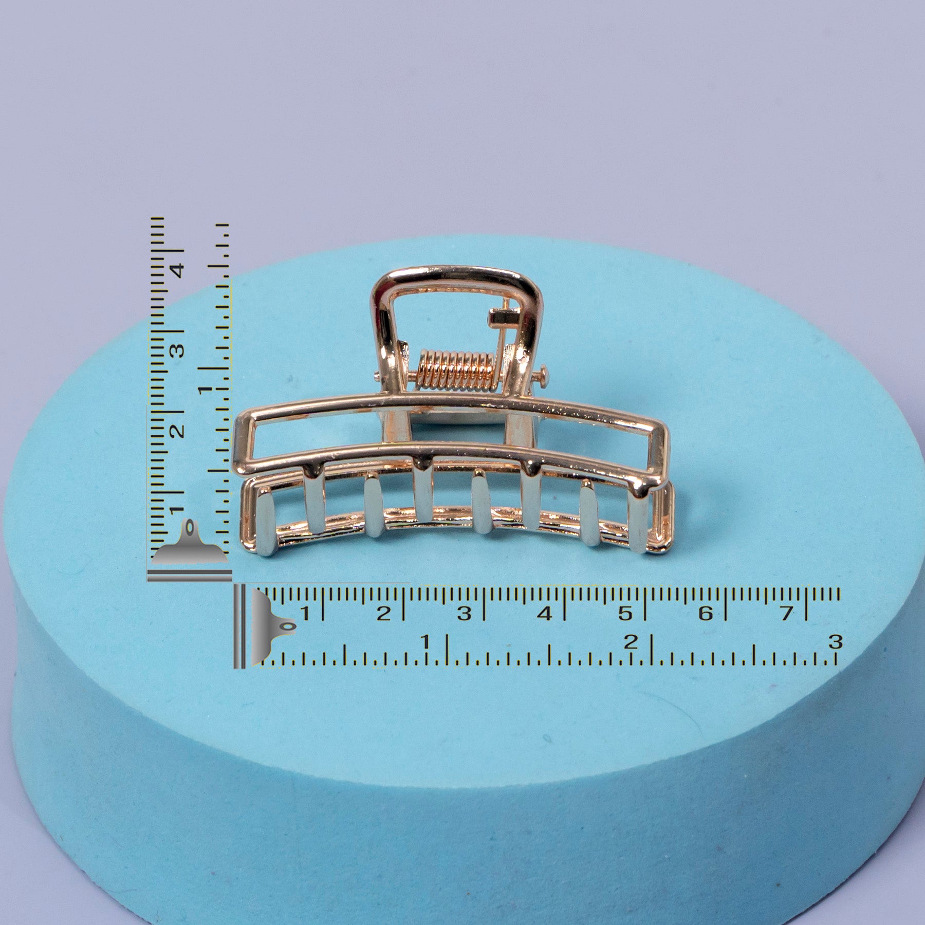 Metallic Rectangular Minimal Claw Clip – UBK3413