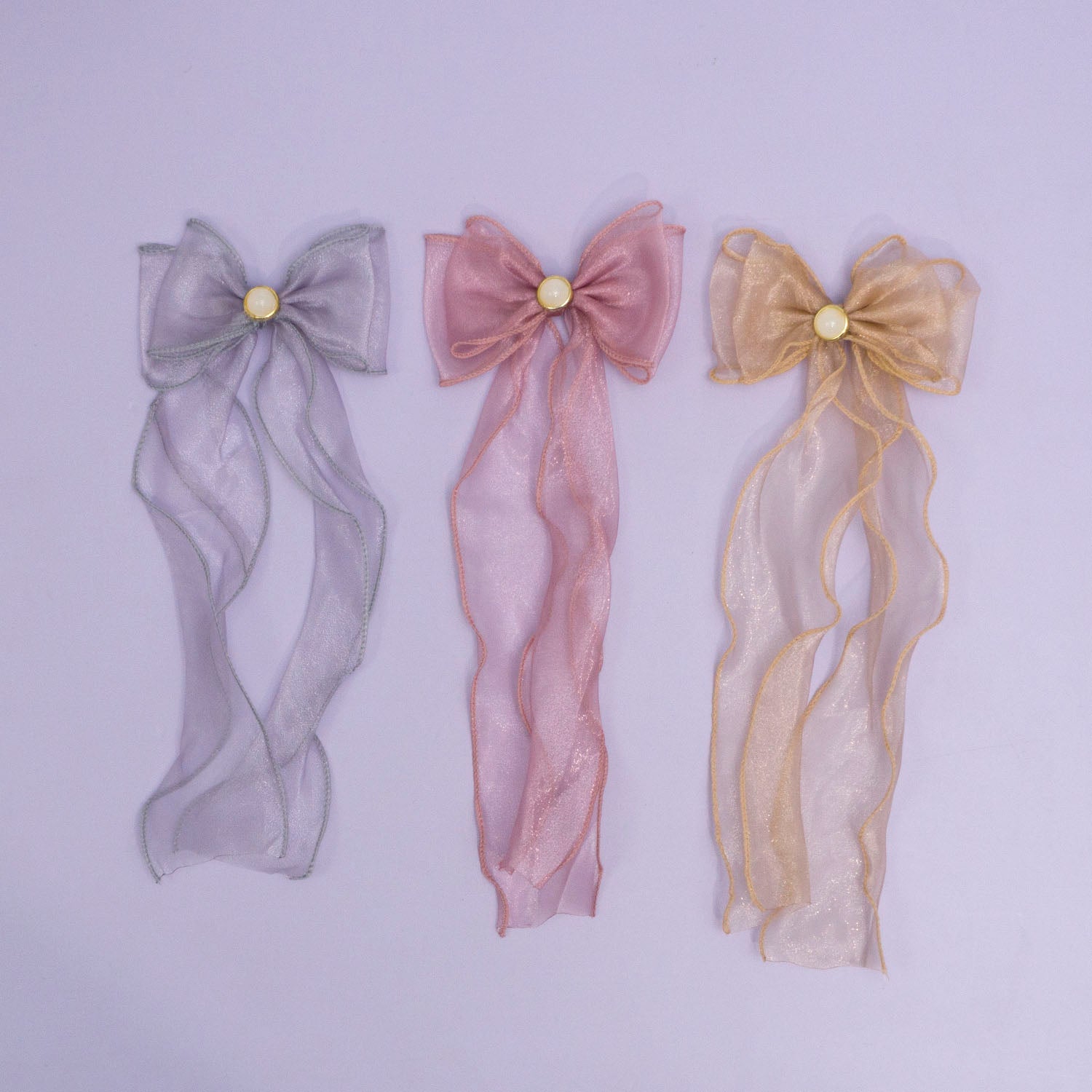 Organza Bow hair pins  – UBK2857