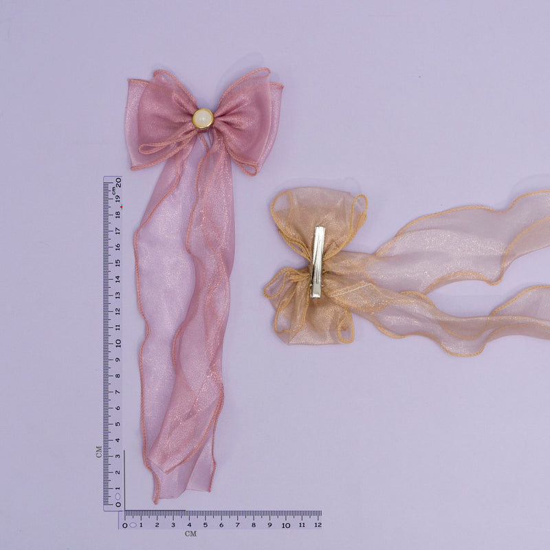 Organza Bow hair pins  – UBK2857