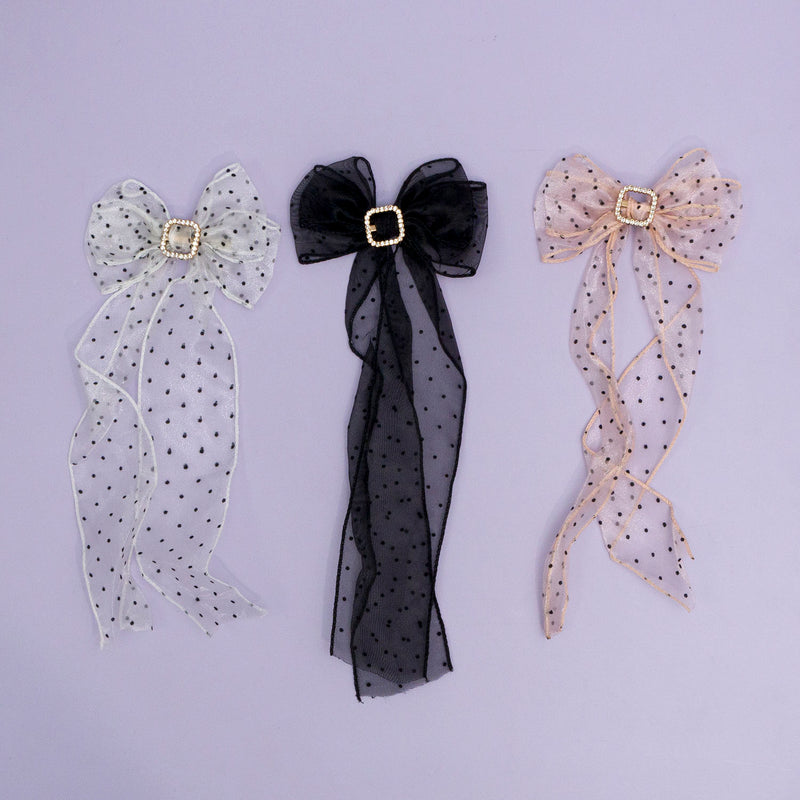 Organza Bow hair pins  – UBK2858