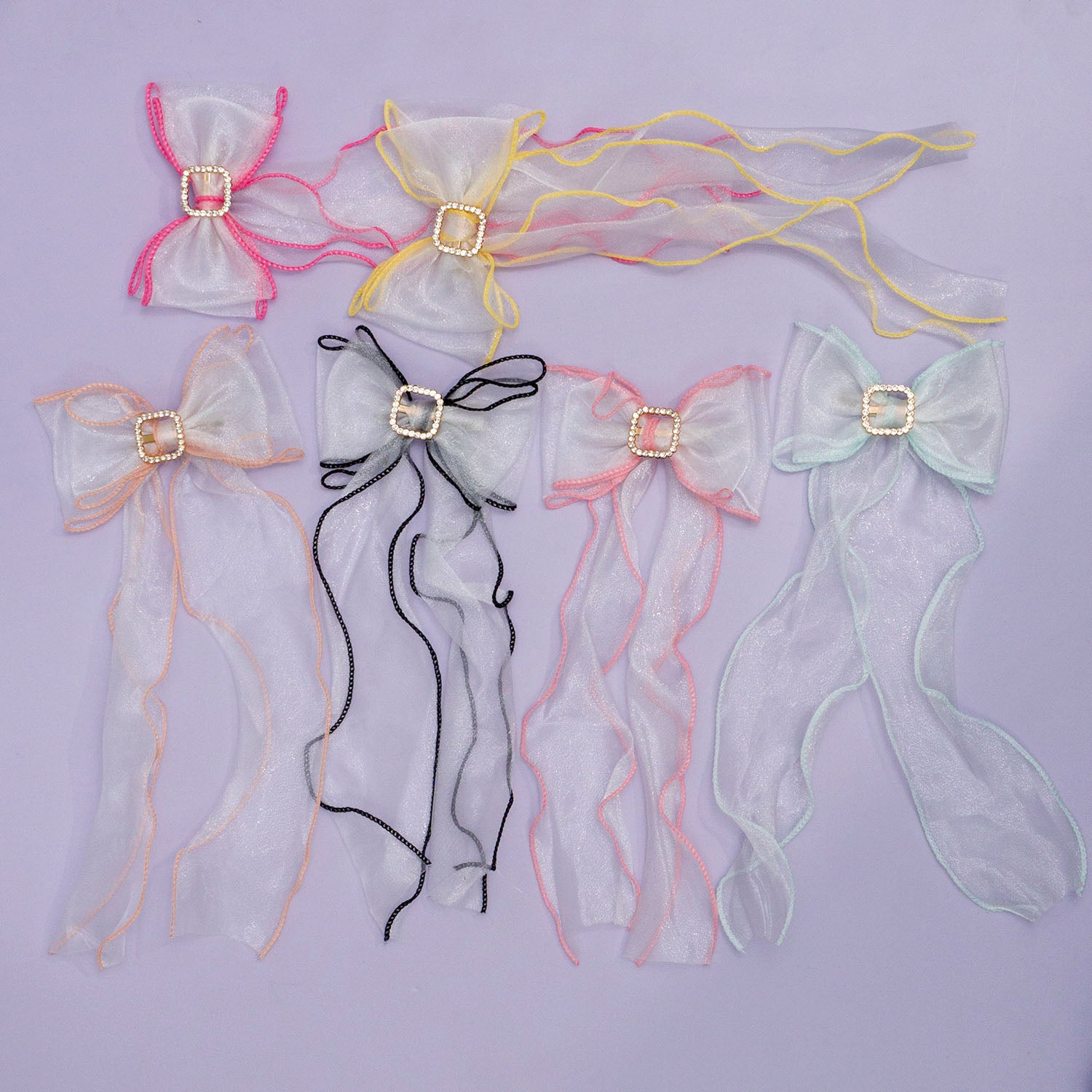 Organza Bow hair pins  – UBK2859