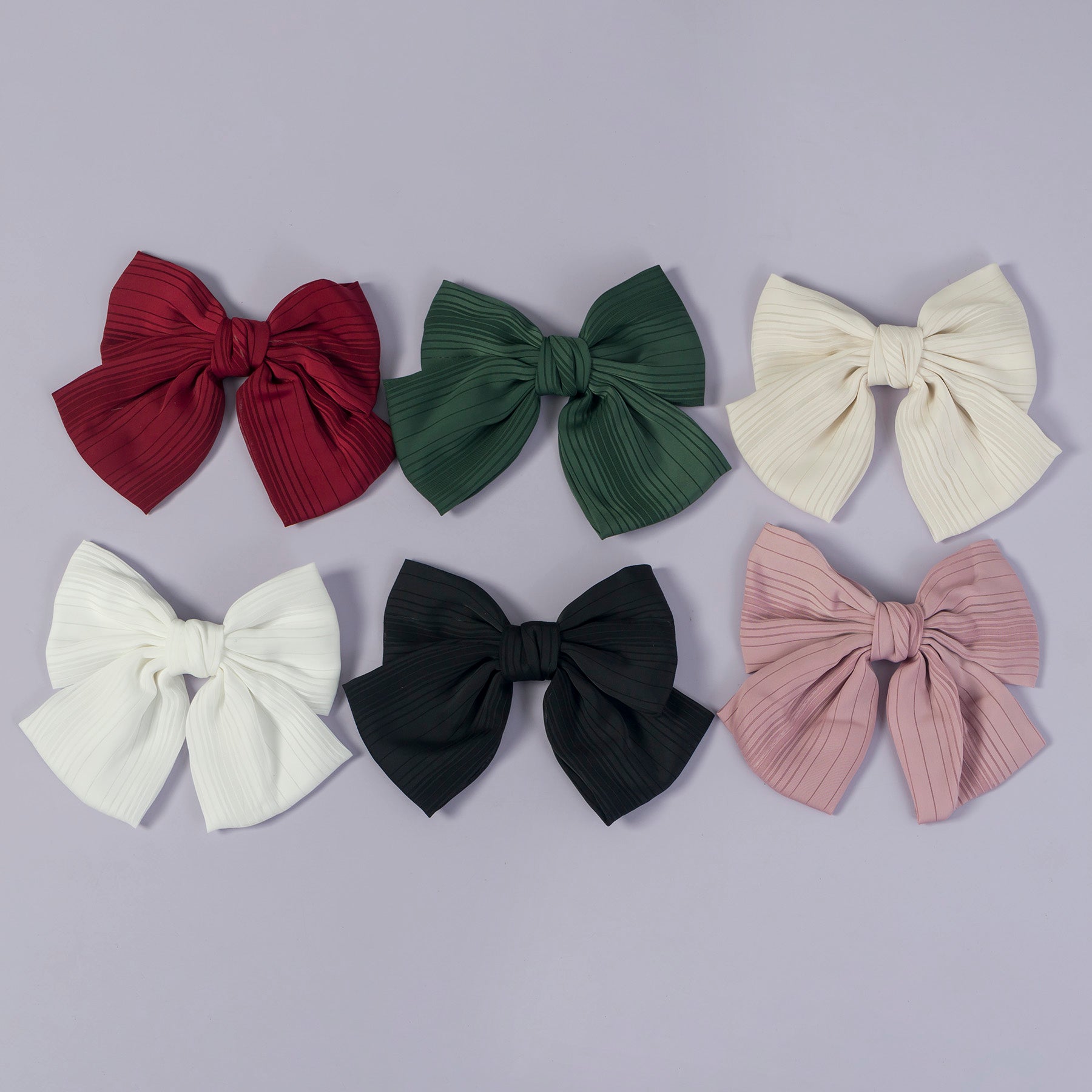 Strip Hair bow (Hair pin) - UBK3040