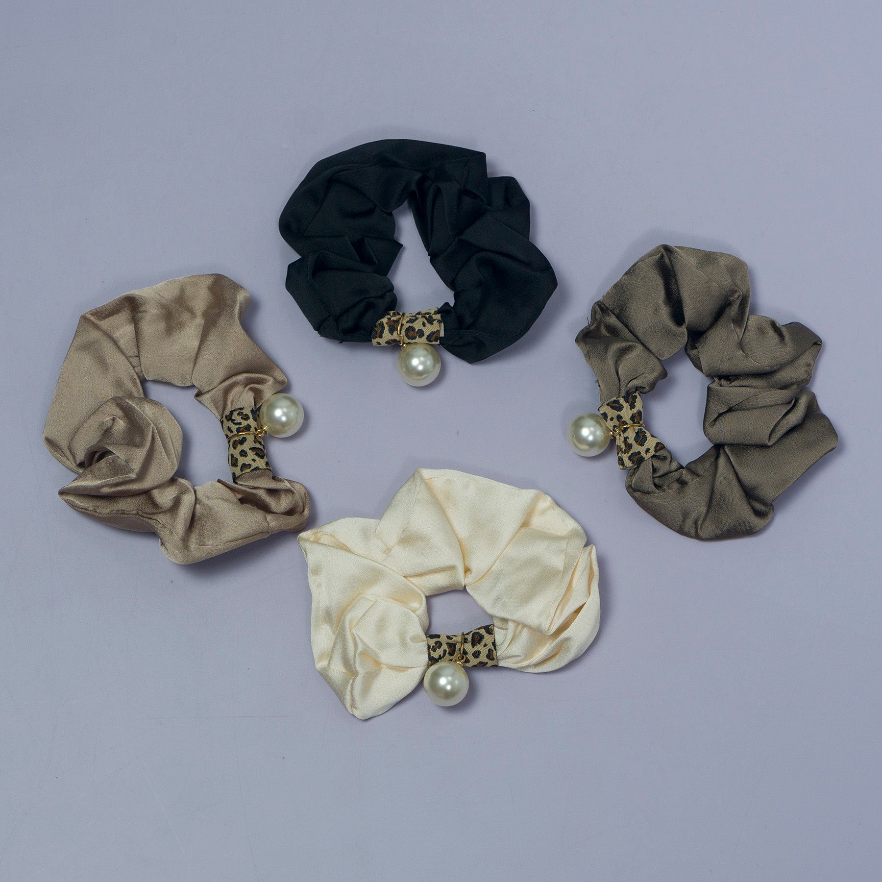 Satin Pearl Hair Scrunchie – UBK3093