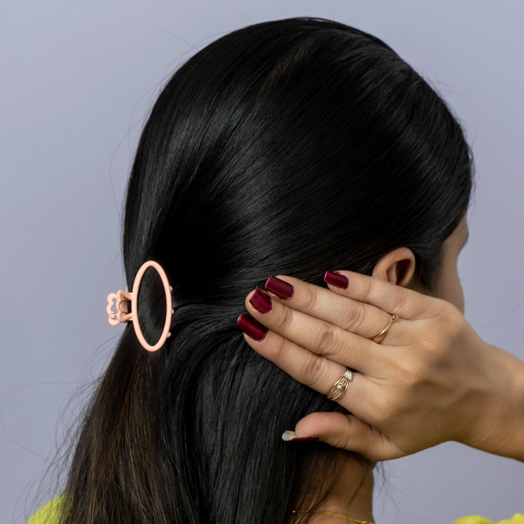 Matte oval Hair Claw – UBK3539