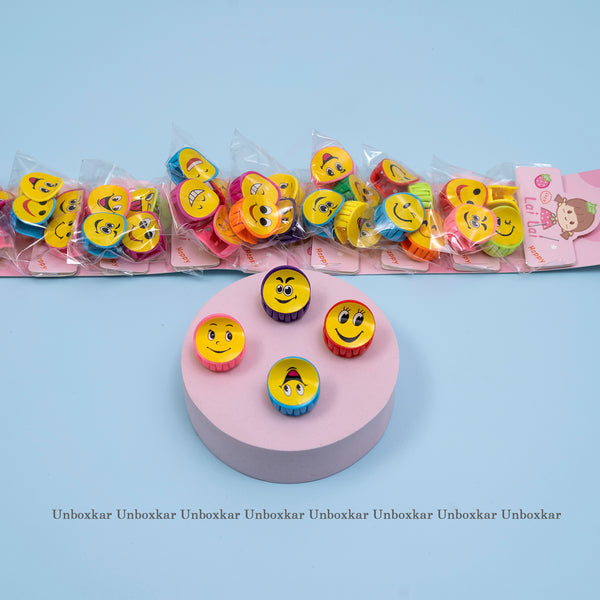 Smiley kids Hair claw ( Pack of 4 )  - UBK1811