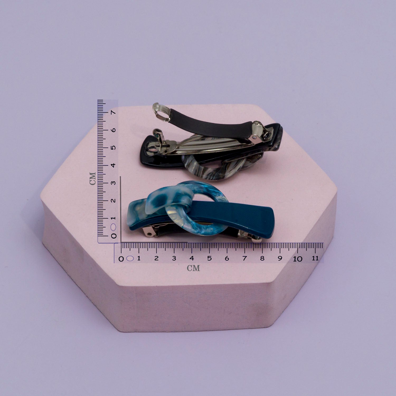 Marble Finish barrettes - UBK2866