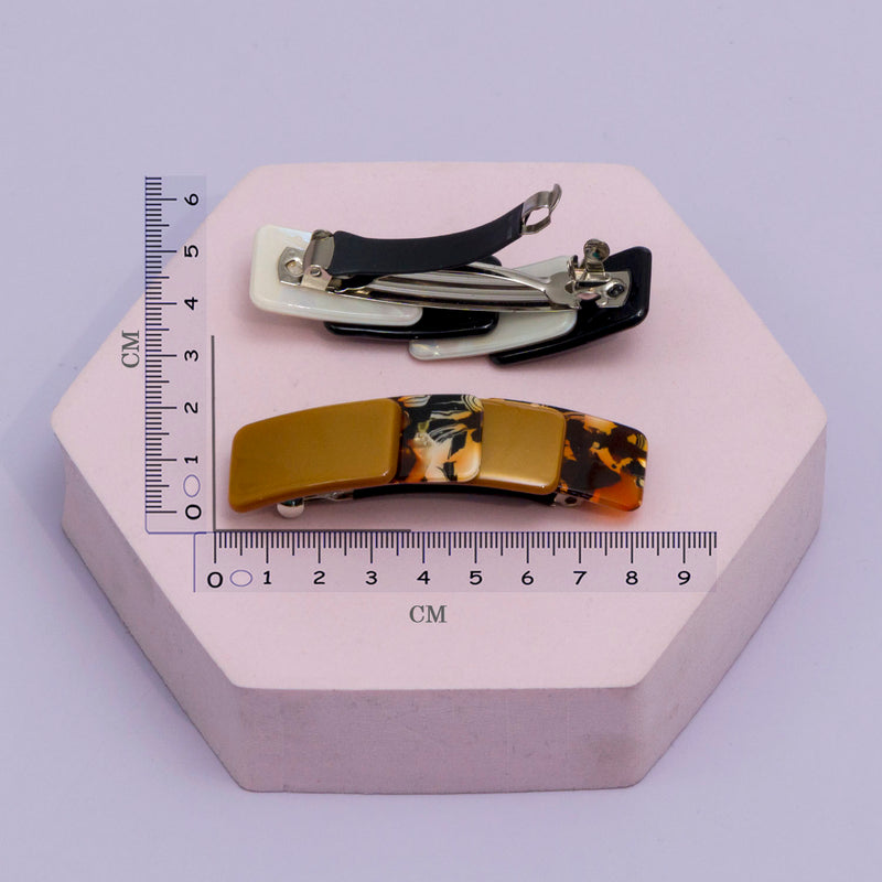 Marble Finish barrettes - UBK2867